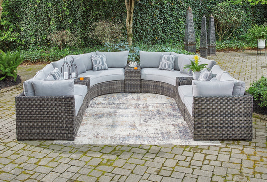Harbor Court 9-Piece Outdoor Sectional at Towne & Country Furniture (AL) furniture, home furniture, home decor, sofa, bedding