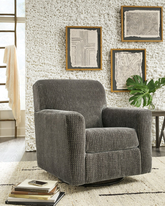 Herstow Swivel Glider Accent Chair at Towne & Country Furniture (AL) furniture, home furniture, home decor, sofa, bedding