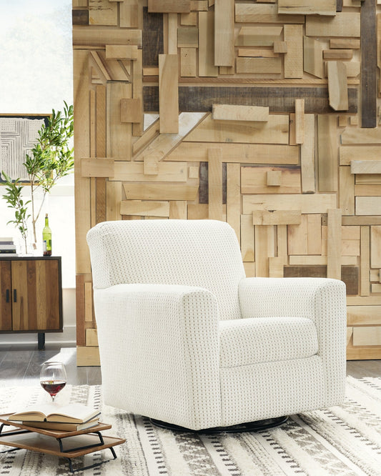 Herstow Swivel Glider Accent Chair at Towne & Country Furniture (AL) furniture, home furniture, home decor, sofa, bedding