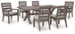 Hillside Barn Outdoor Dining Table and 6 Chairs at Towne & Country Furniture (AL) furniture, home furniture, home decor, sofa, bedding