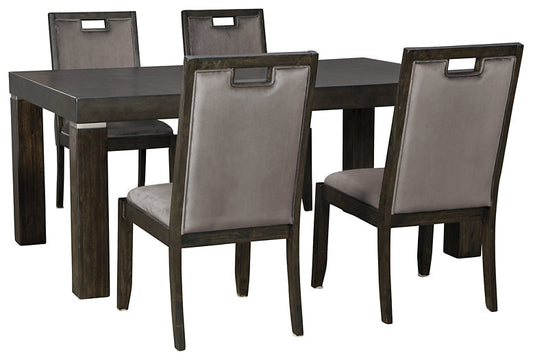 Hyndell Dining Table and 4 Chairs at Towne & Country Furniture (AL) furniture, home furniture, home decor, sofa, bedding