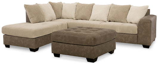 Keskin 2-Piece Sectional with Ottoman at Towne & Country Furniture (AL) furniture, home furniture, home decor, sofa, bedding