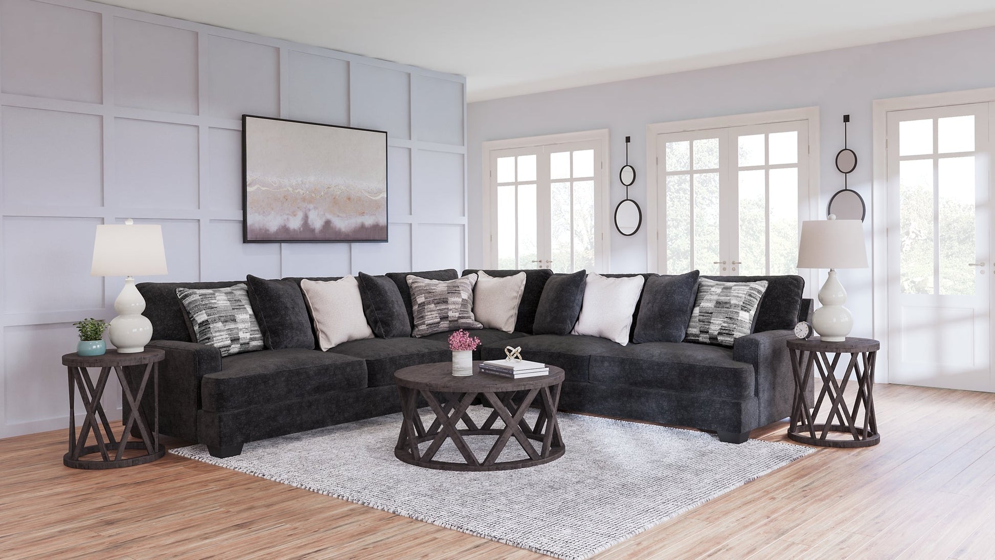 Lavernett 3-Piece Sectional at Towne & Country Furniture (AL) furniture, home furniture, home decor, sofa, bedding