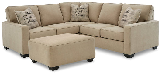 Lucina 2-Piece Sectional with Ottoman at Towne & Country Furniture (AL) furniture, home furniture, home decor, sofa, bedding
