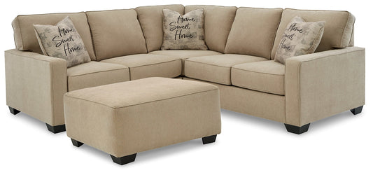 Lucina 2-Piece Sectional with Ottoman at Towne & Country Furniture (AL) furniture, home furniture, home decor, sofa, bedding