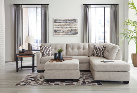 Mahoney 2-Piece Sectional with Ottoman at Towne & Country Furniture (AL) furniture, home furniture, home decor, sofa, bedding
