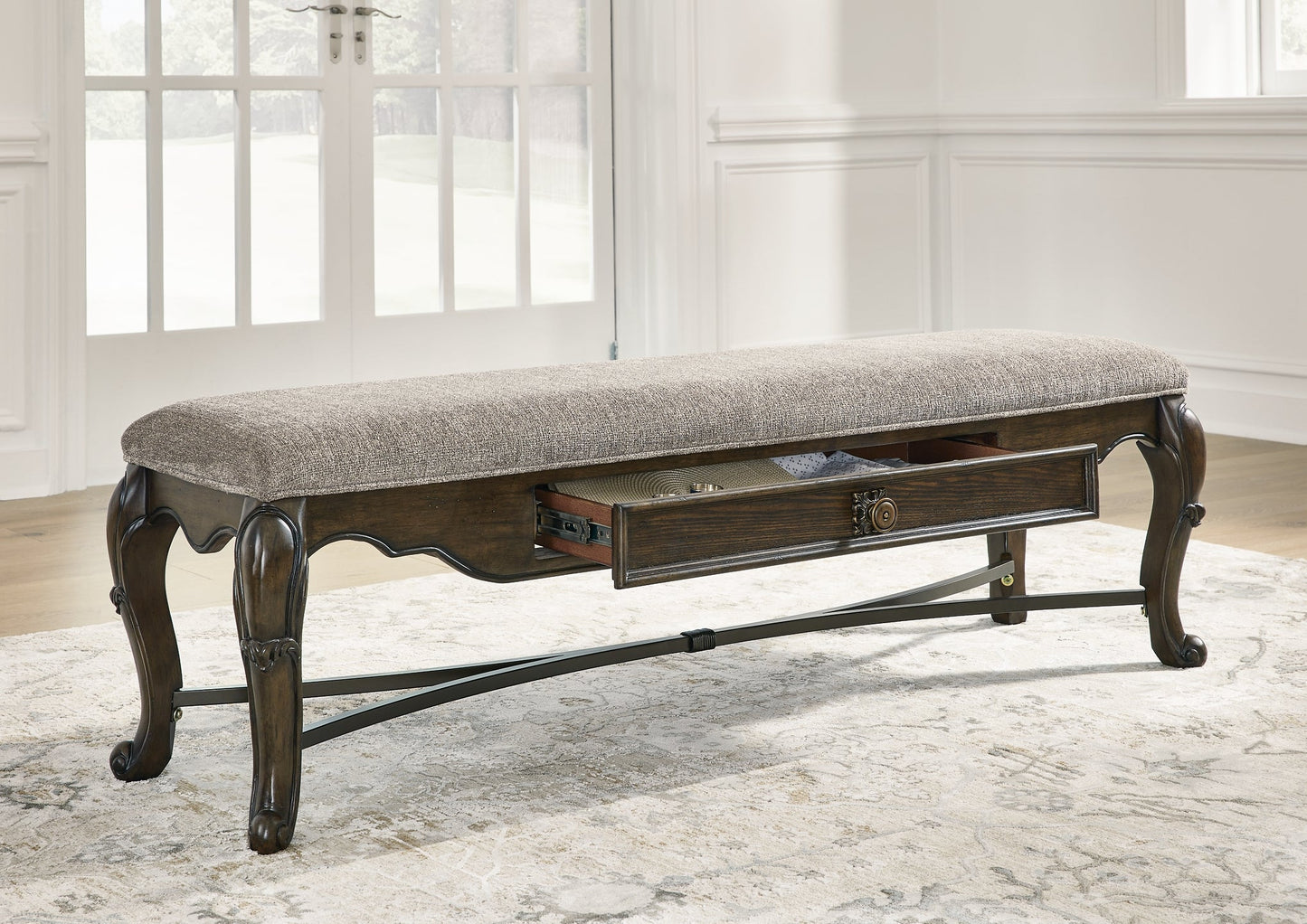 Maylee Upholstered Storage Bench at Towne & Country Furniture (AL) furniture, home furniture, home decor, sofa, bedding