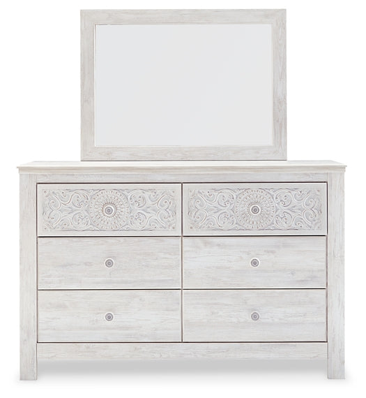 Paxberry Dresser and Mirror at Towne & Country Furniture (AL) furniture, home furniture, home decor, sofa, bedding