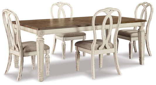 Realyn Dining Table and 4 Chairs at Towne & Country Furniture (AL) furniture, home furniture, home decor, sofa, bedding