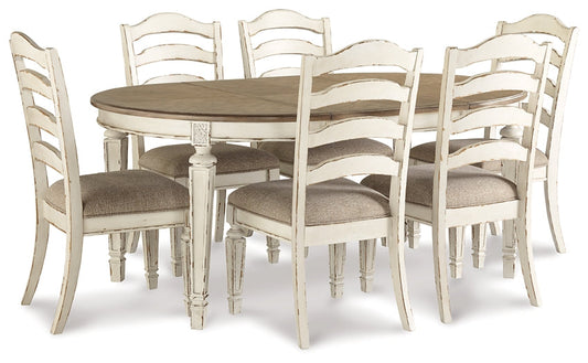 Realyn Dining Table and 6 Chairs at Towne & Country Furniture (AL) furniture, home furniture, home decor, sofa, bedding