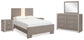 Surancha Full Panel Bed with Mirrored Dresser and 2 Nightstands at Towne & Country Furniture (AL) furniture, home furniture, home decor, sofa, bedding