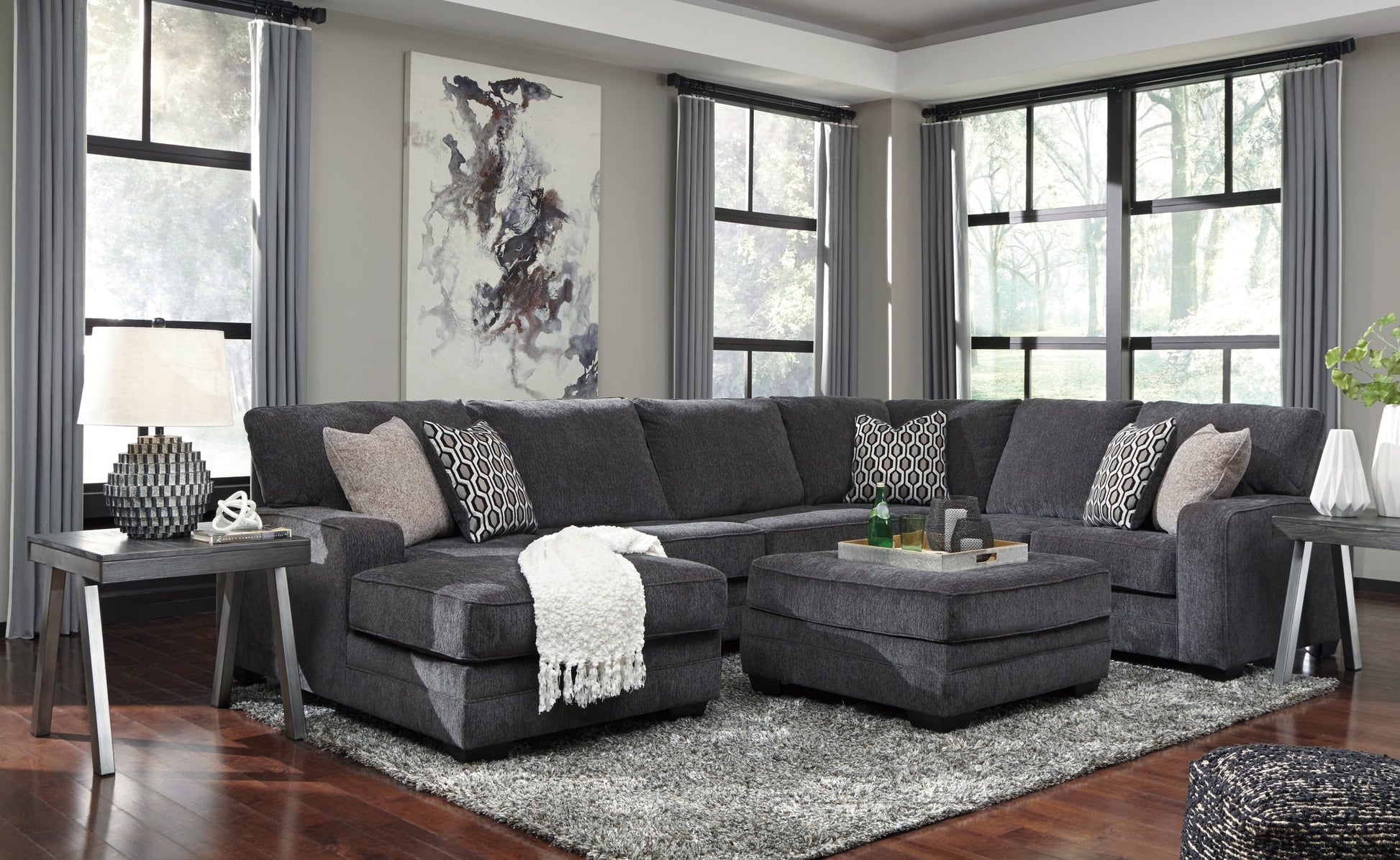 Tracling 3-Piece Sectional with Chaise at Towne & Country Furniture (AL) furniture, home furniture, home decor, sofa, bedding