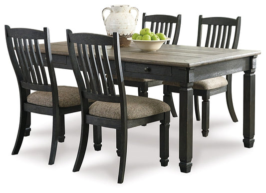 Tyler Creek Dining Table and 4 Chairs at Towne & Country Furniture (AL) furniture, home furniture, home decor, sofa, bedding