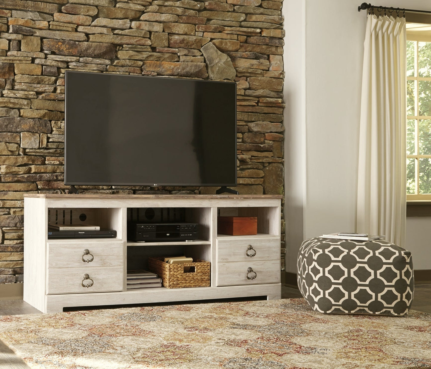 Willowton LG TV Stand w/Fireplace Option at Towne & Country Furniture (AL) furniture, home furniture, home decor, sofa, bedding