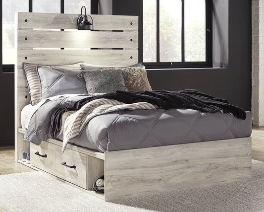 Cambeck Panel Bed With 2 Storage Drawers