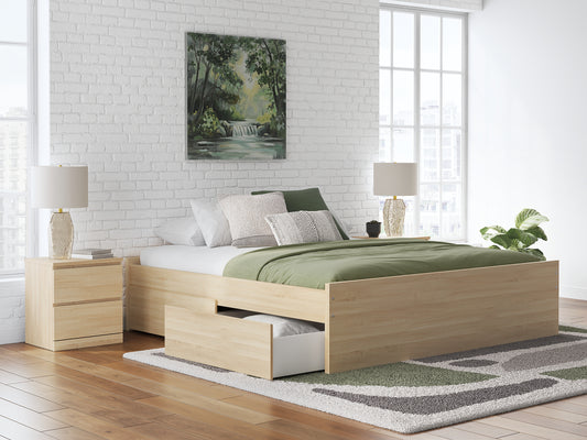 Ashley Express - Onita King Platform Bed with 1 Side Storage