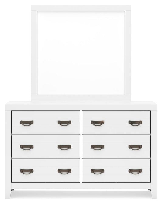 Binterglen King Panel Bed, Dresser, Mirror, Chest and Nightstand