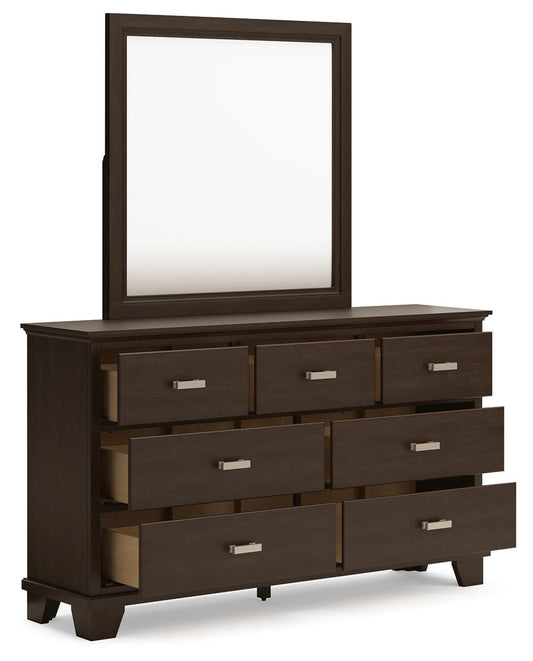 Covetown Full Panel Bed, Dresser, Mirror, Chest and Nightstand