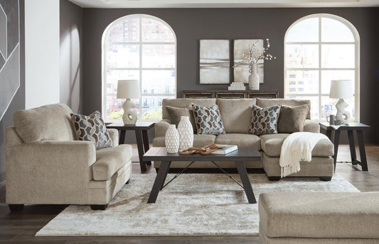 Stonemeade Sofa Chaise, Chair, and Ottoman
