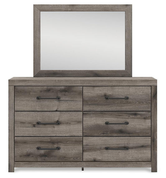 Urbanoore Full Panel Bed, Dresser, Mirror and Nightstand