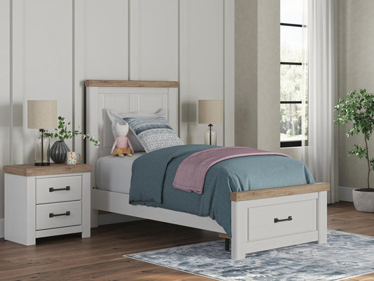 Savonport Twin Panel Storage Bed. Dresser, Mirror and Nightstand