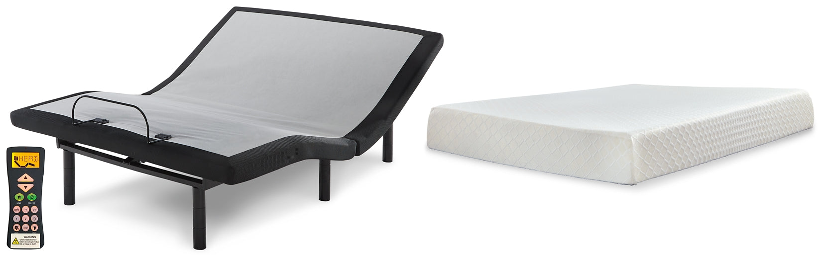 10 Inch Chime Memory Foam Mattress with Adjustable Base at Towne & Country Furniture (AL) furniture, home furniture, home decor, sofa, bedding