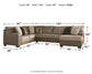 Abalone 3-Piece Sectional with Ottoman at Towne & Country Furniture (AL) furniture, home furniture, home decor, sofa, bedding