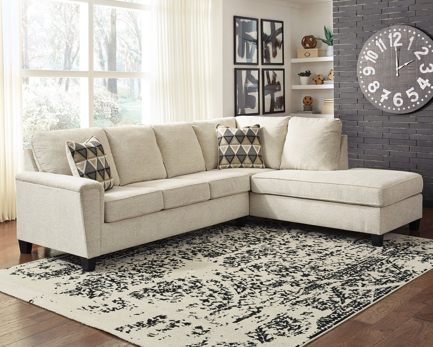 Abinger 2-Piece Sleeper Sectional with Chaise at Towne & Country Furniture (AL) furniture, home furniture, home decor, sofa, bedding