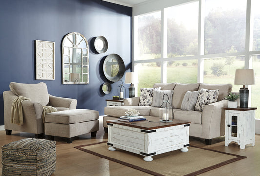 Abney Sofa Chaise, Chair, and Ottoman at Towne & Country Furniture (AL) furniture, home furniture, home decor, sofa, bedding