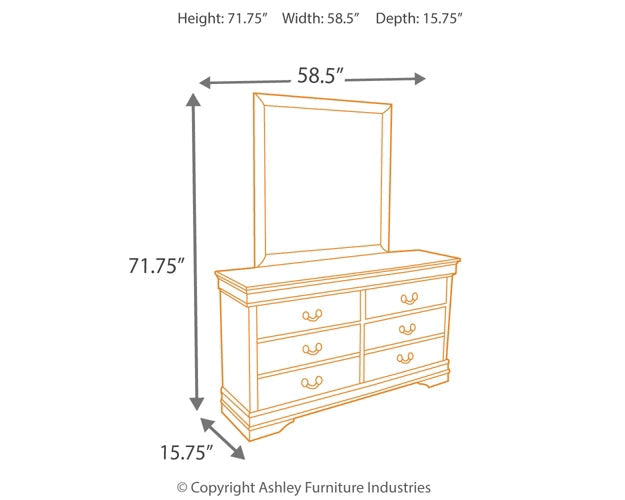 Alisdair Dresser and Mirror at Towne & Country Furniture (AL) furniture, home furniture, home decor, sofa, bedding