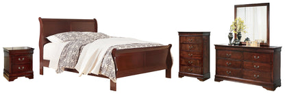 Alisdair  Sleigh Bed With Mirrored Dresser, Chest And Nightstand at Towne & Country Furniture (AL) furniture, home furniture, home decor, sofa, bedding