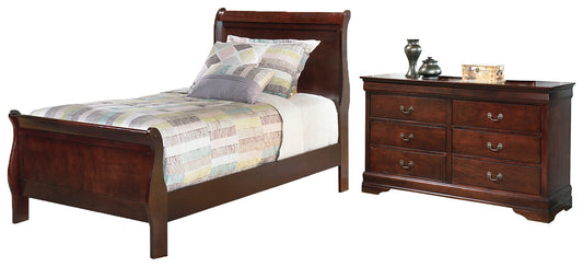 Alisdair Twin Sleigh Bed with Dresser at Towne & Country Furniture (AL) furniture, home furniture, home decor, sofa, bedding