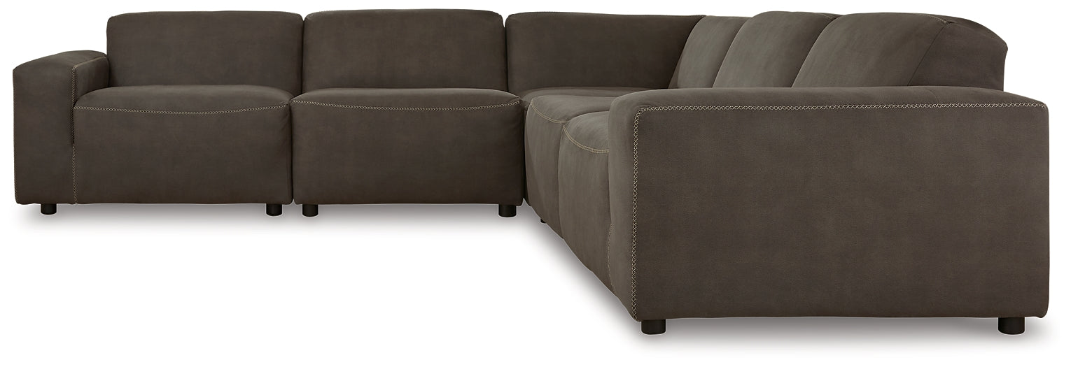 Allena 5-Piece Sectional with Ottoman at Towne & Country Furniture (AL) furniture, home furniture, home decor, sofa, bedding
