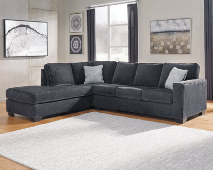 Altari 2-Piece Sectional with Chaise at Towne & Country Furniture (AL) furniture, home furniture, home decor, sofa, bedding