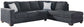 Altari 2-Piece Sleeper Sectional with Ottoman at Towne & Country Furniture (AL) furniture, home furniture, home decor, sofa, bedding