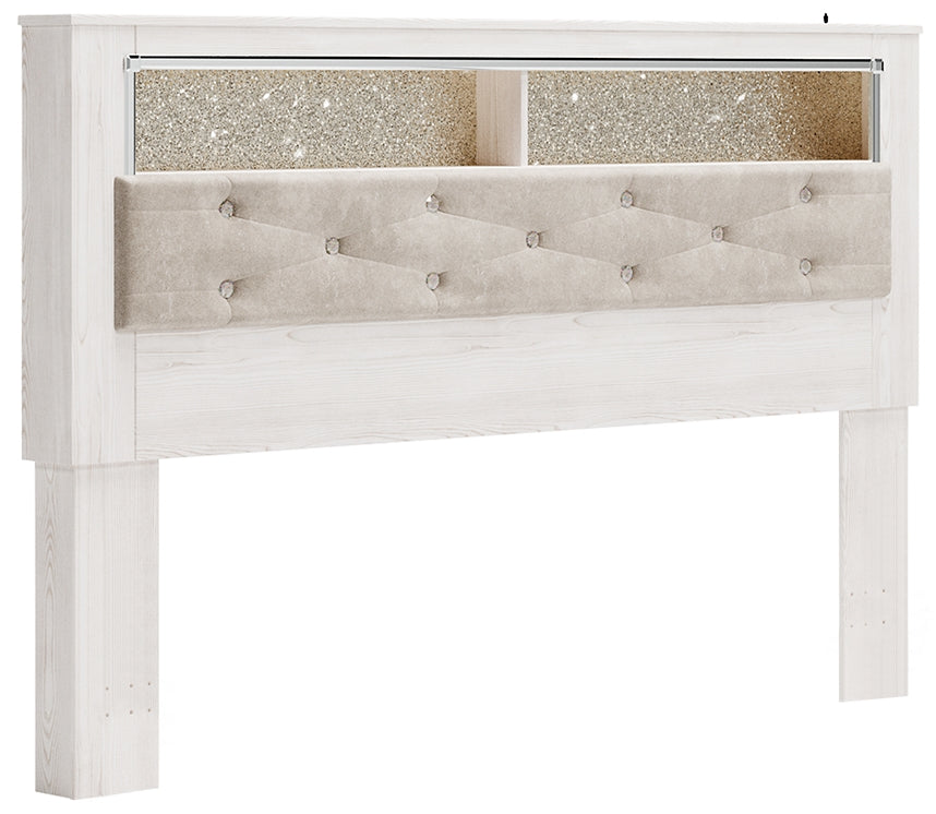 Altyra King Bookcase Headboard with Mirrored Dresser and Chest at Towne & Country Furniture (AL) furniture, home furniture, home decor, sofa, bedding