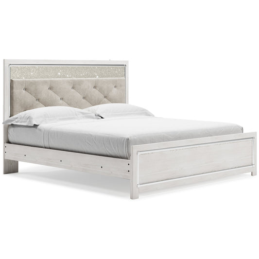 Altyra King Panel Bed with Mirrored Dresser, Chest and Nightstand at Towne & Country Furniture (AL) furniture, home furniture, home decor, sofa, bedding