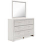 Altyra King Panel Bookcase Bed with Mirrored Dresser and Chest at Towne & Country Furniture (AL) furniture, home furniture, home decor, sofa, bedding