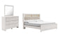 Altyra King Panel Bookcase Bed with Mirrored Dresser at Towne & Country Furniture (AL) furniture, home furniture, home decor, sofa, bedding