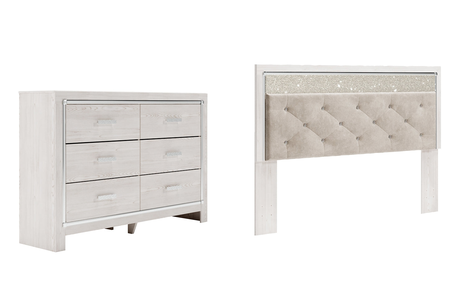Altyra King Panel Headboard with Dresser at Towne & Country Furniture (AL) furniture, home furniture, home decor, sofa, bedding