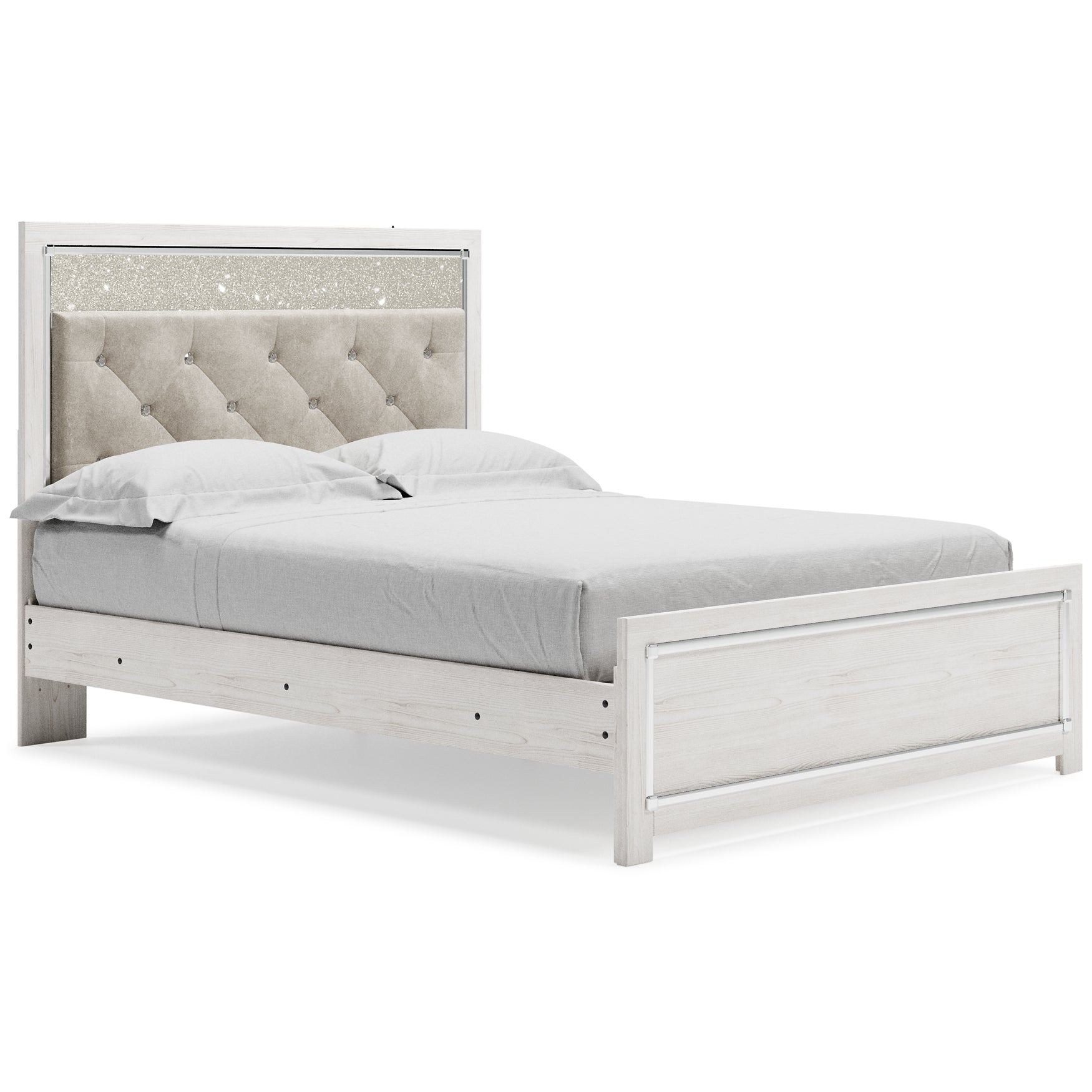 Altyra Queen Panel Bed with Mirrored Dresser at Towne & Country Furniture (AL) furniture, home furniture, home decor, sofa, bedding