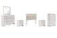 Altyra Queen Panel Headboard with Mirrored Dresser, Chest and 2 Nightstands at Towne & Country Furniture (AL) furniture, home furniture, home decor, sofa, bedding
