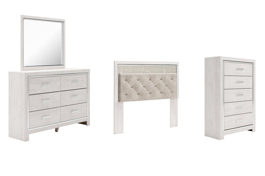 Altyra Queen Panel Headboard with Mirrored Dresser and Chest at Towne & Country Furniture (AL) furniture, home furniture, home decor, sofa, bedding