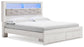 Altyra Queen Upholstered Bookcase Bed with Storage at Towne & Country Furniture (AL) furniture, home furniture, home decor, sofa, bedding