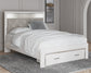 Altyra Queen Upholstered Storage Bed with Mirrored Dresser and Nightstand at Towne & Country Furniture (AL) furniture, home furniture, home decor, sofa, bedding