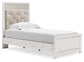Altyra Twin Panel Bed with Mirrored Dresser at Towne & Country Furniture (AL) furniture, home furniture, home decor, sofa, bedding