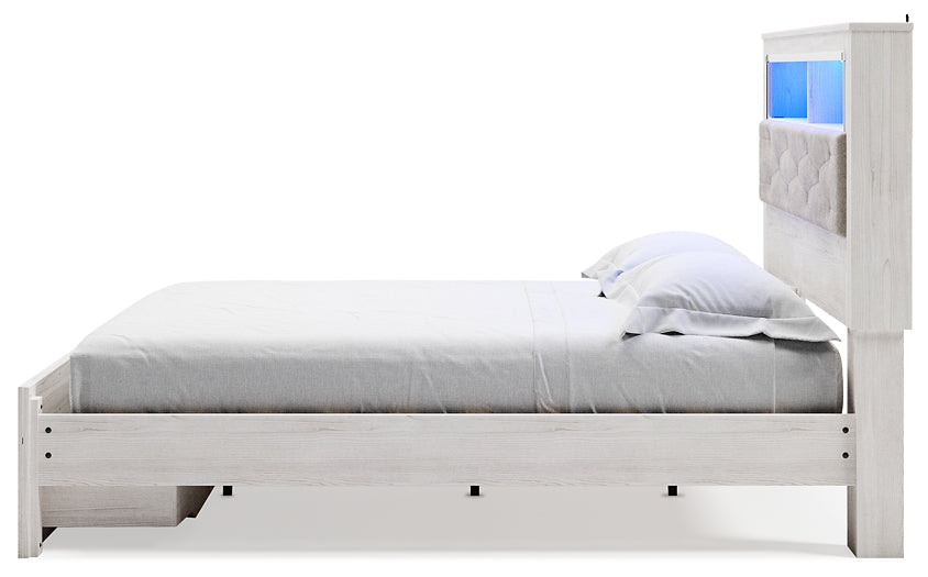 Altyra  Upholstered Bookcase Bed With Storage at Towne & Country Furniture (AL) furniture, home furniture, home decor, sofa, bedding