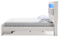 Altyra  Upholstered Bookcase Bed With Storage at Towne & Country Furniture (AL) furniture, home furniture, home decor, sofa, bedding