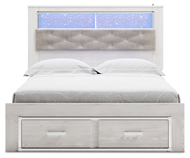 Altyra  Upholstered Bookcase Bed With Storage at Towne & Country Furniture (AL) furniture, home furniture, home decor, sofa, bedding