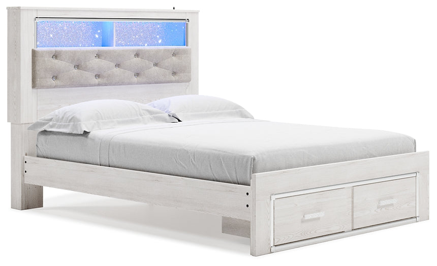 Altyra  Upholstered Bookcase Bed With Storage at Towne & Country Furniture (AL) furniture, home furniture, home decor, sofa, bedding
